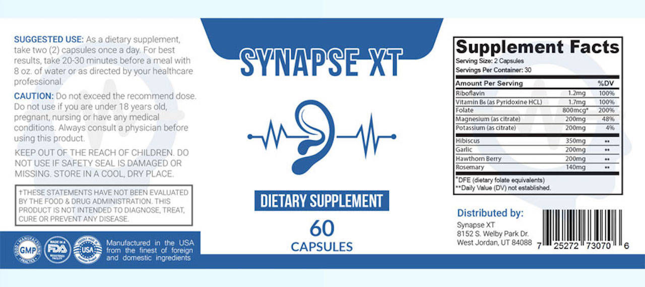 SynapseXT-supplement-facts